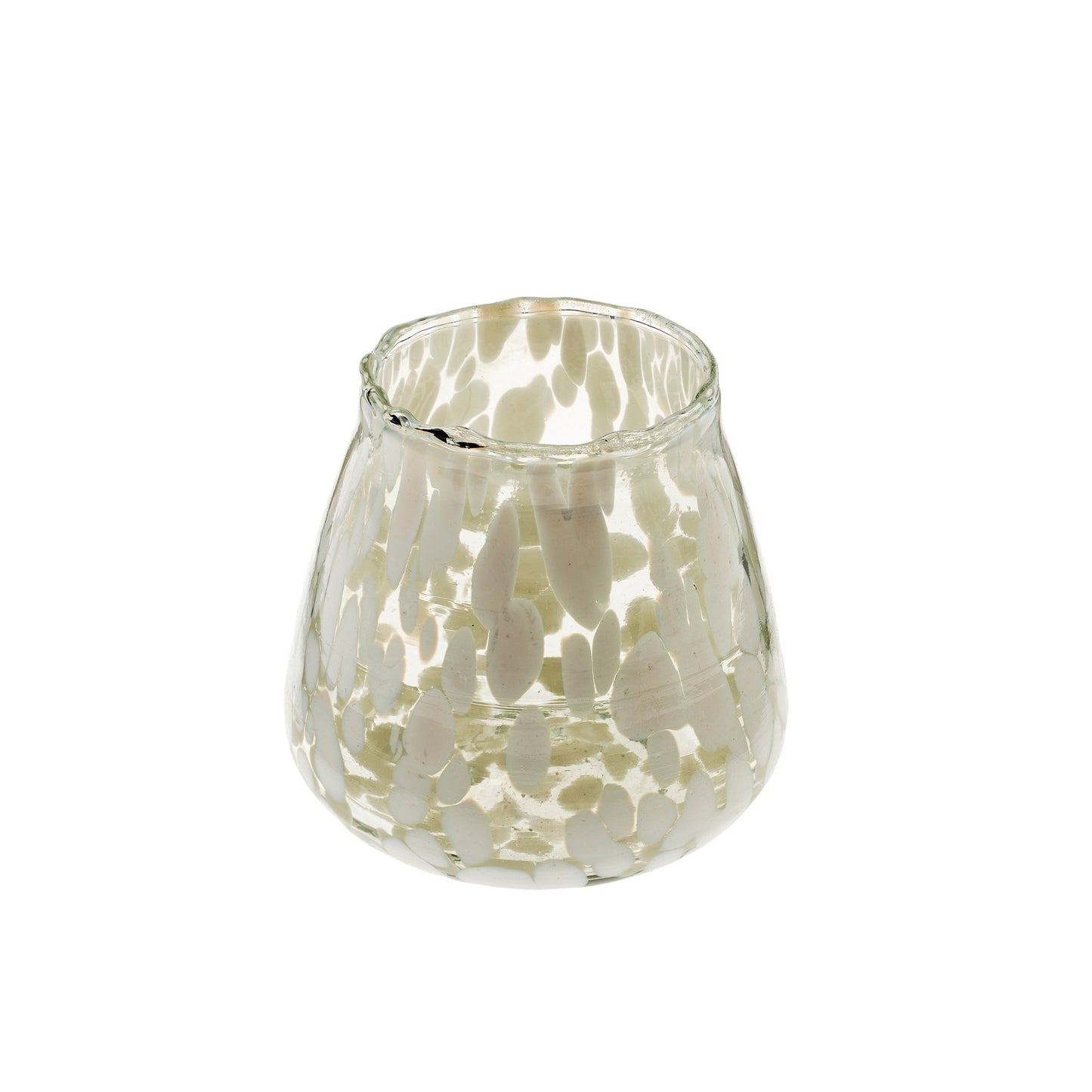 White Confetti Votive Holders