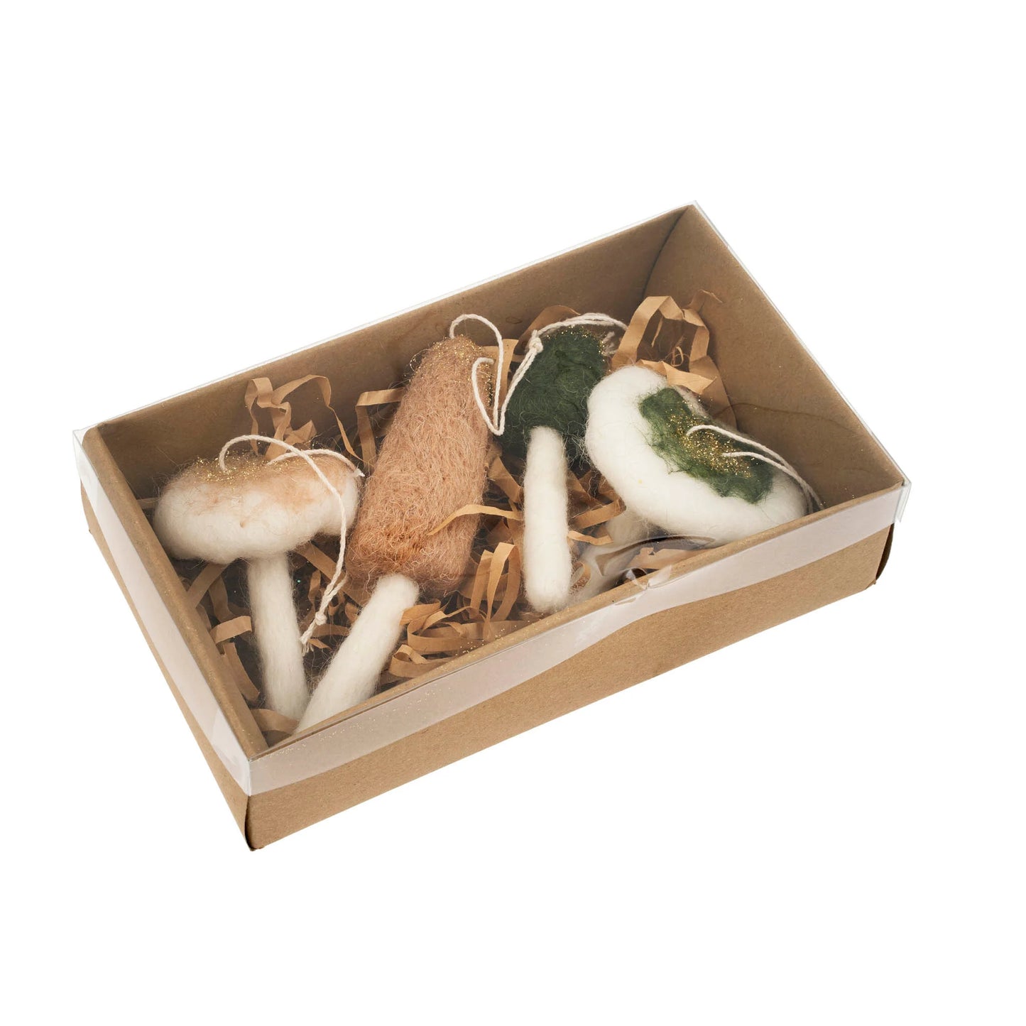 Felt Mushroom Boxed Set Ornaments