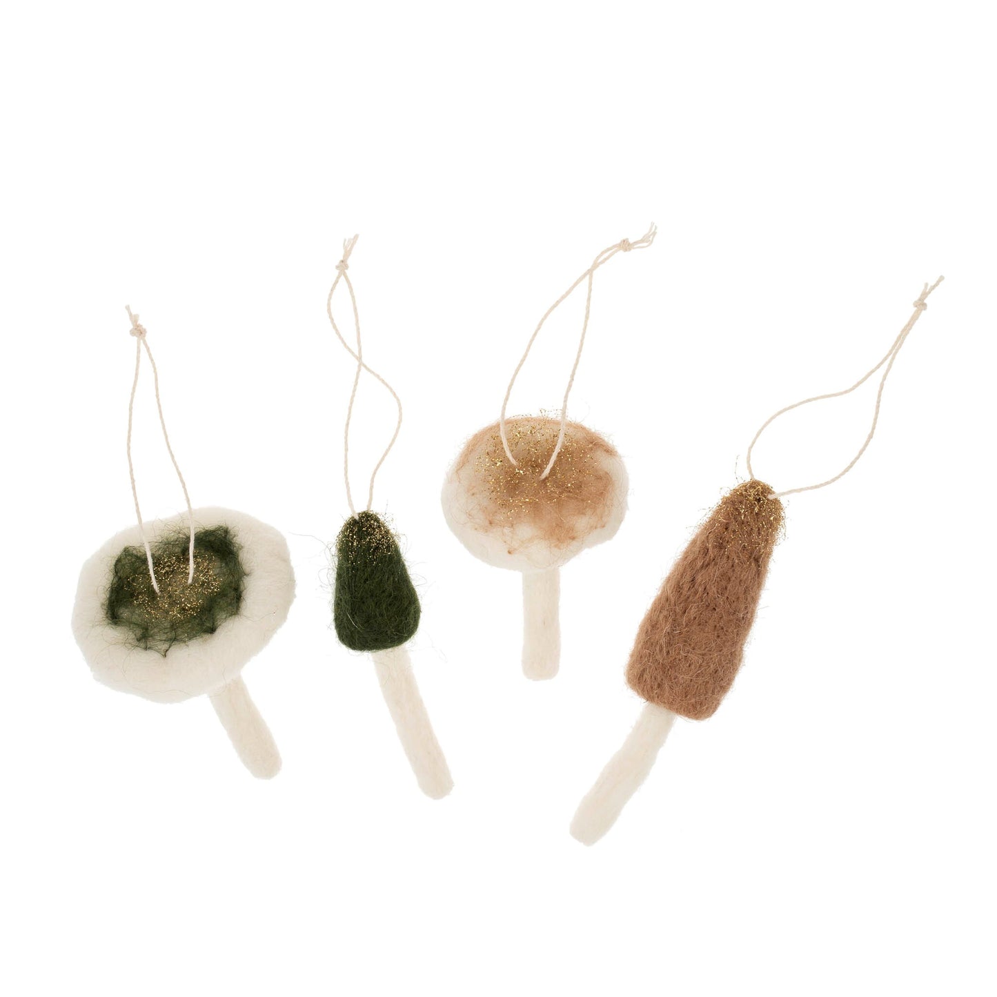 Felt Mushroom Boxed Set Ornaments