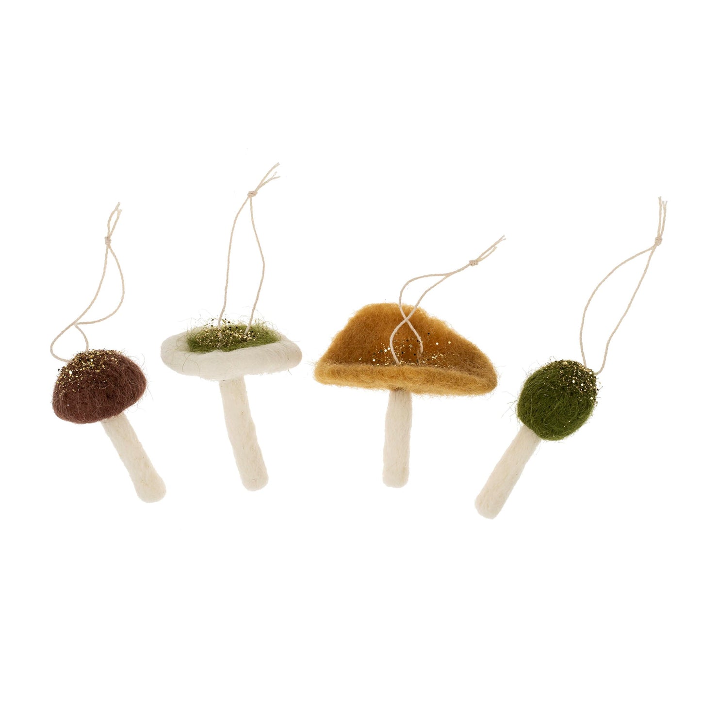 Felt Mushroom Boxed Set Ornaments