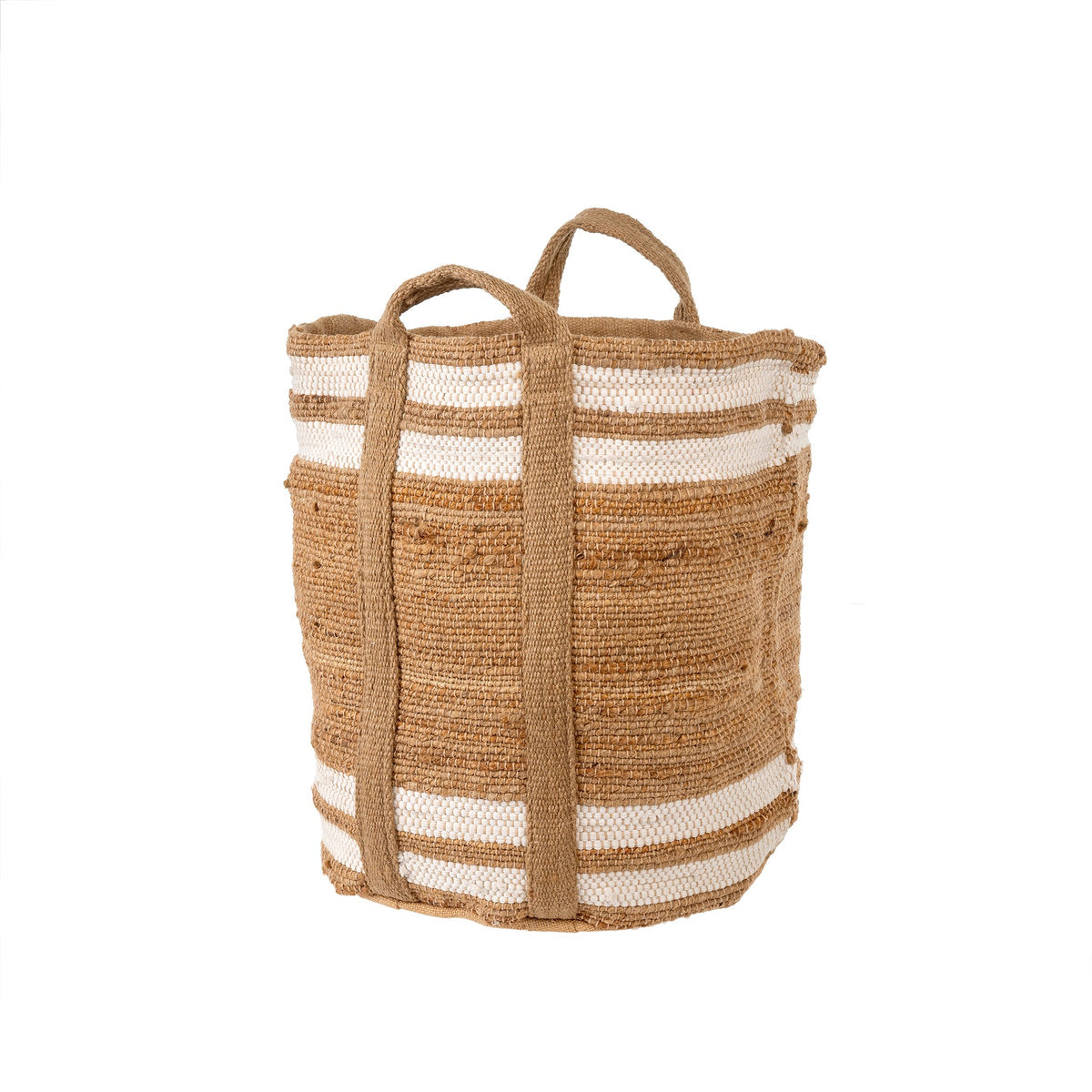 Stripey Jute Basket