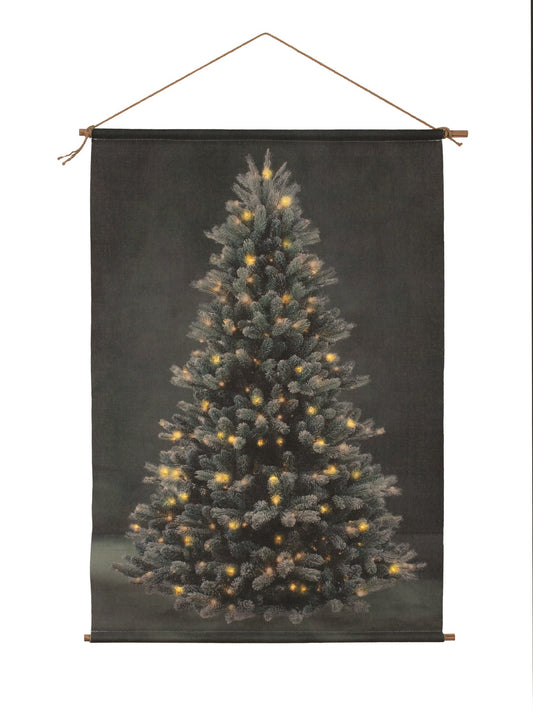 Light Up Evergreen Wall Scroll