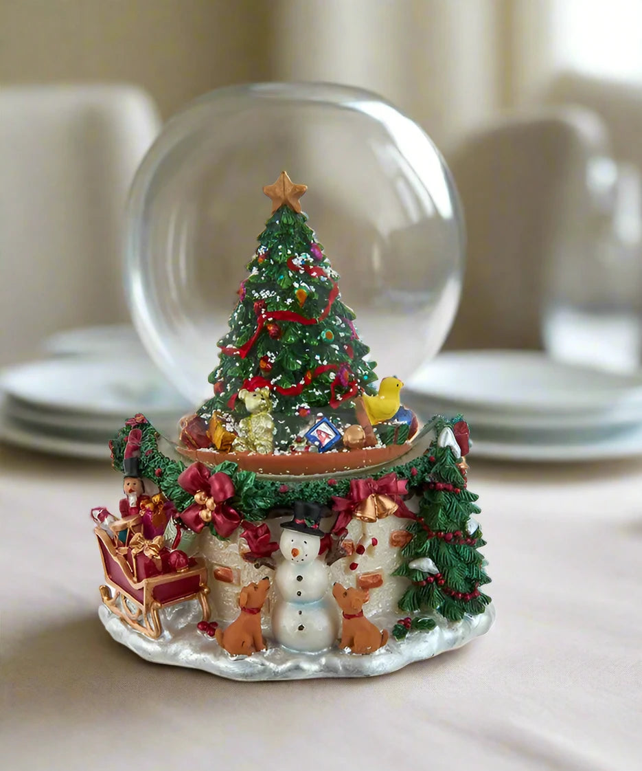 Musical Christmas Tree Snow Globe