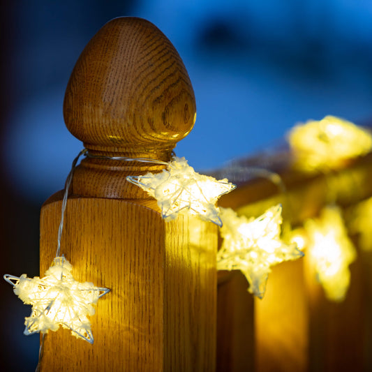 Lighted Twinkle Star Garland