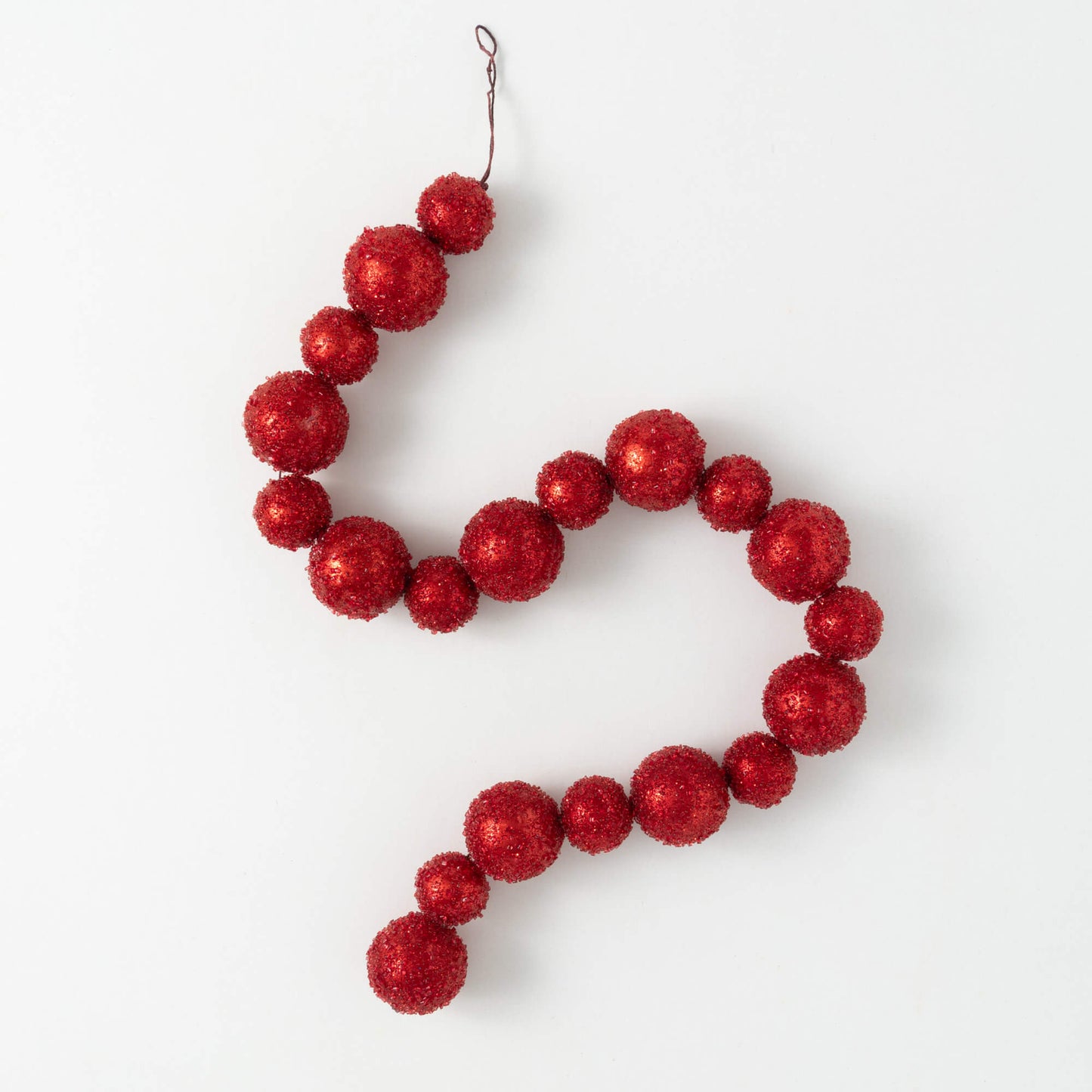 Red Crystalize Ball Garland