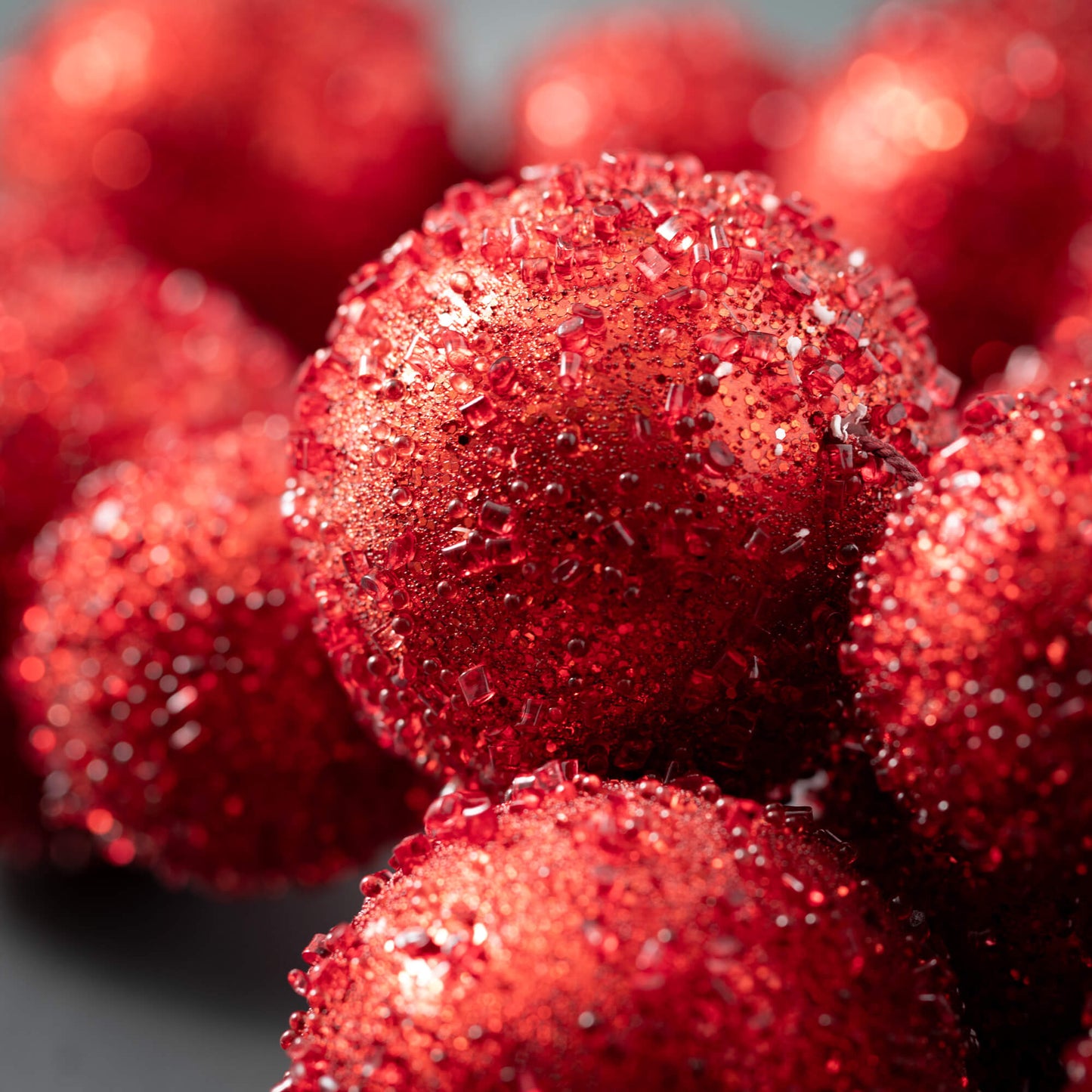 Red Crystalize Ball Garland