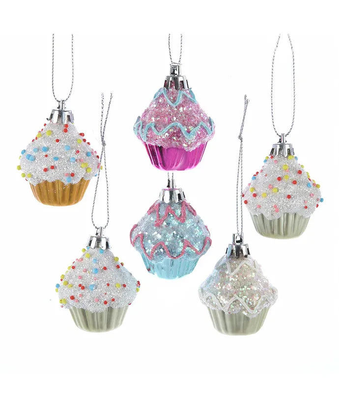 Cupcake Ornament Set