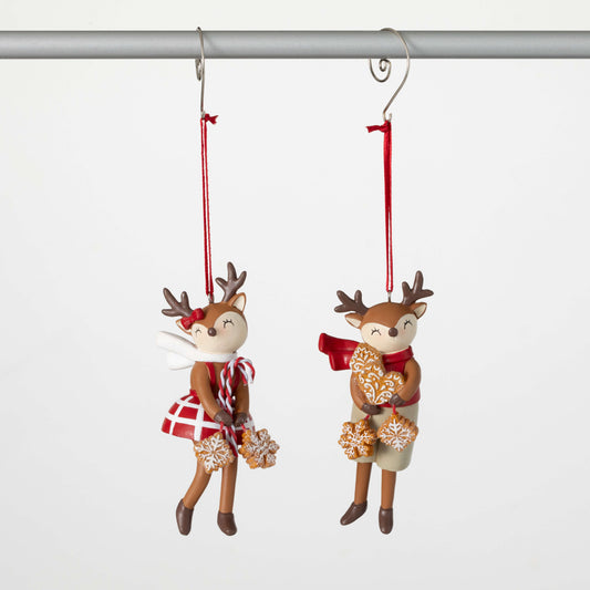 Gingerbread Reindeer Ornaments