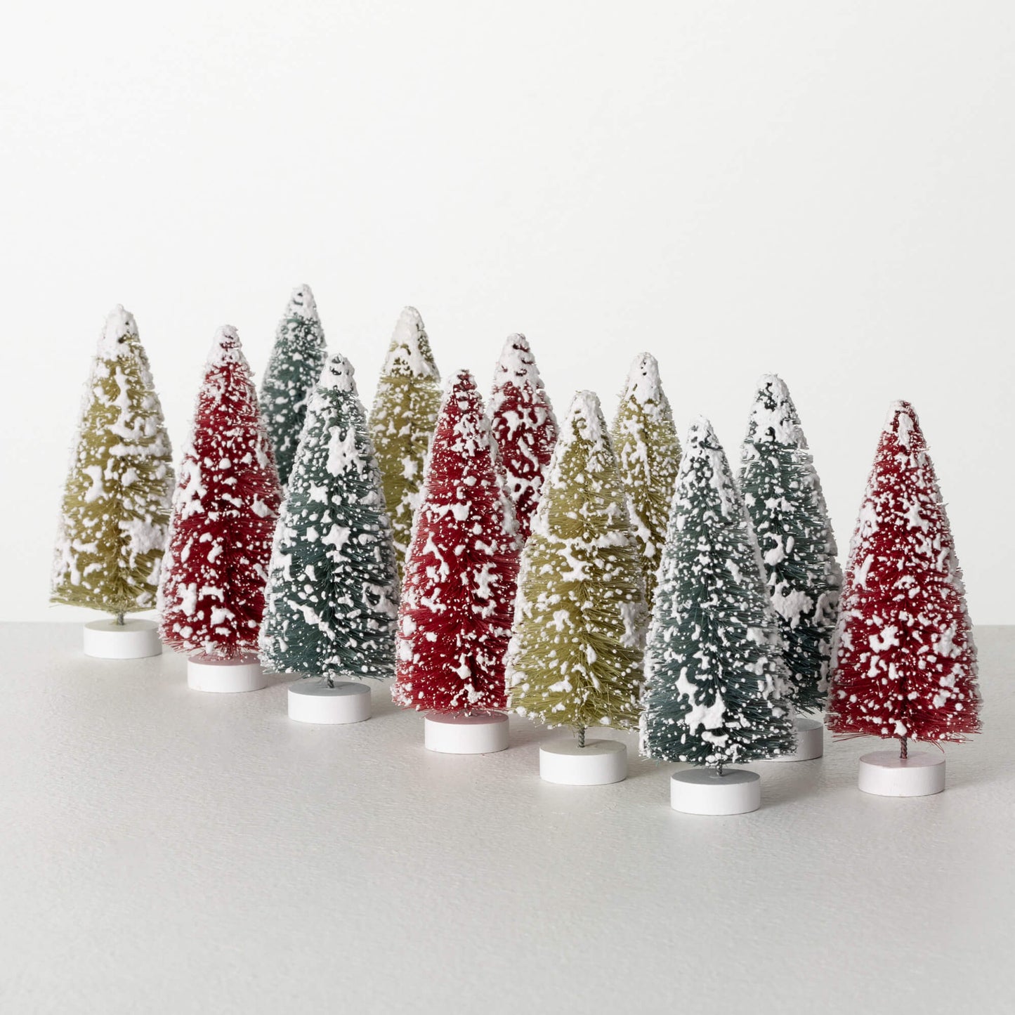 Multi Colour Mini Bottle Brush Trees