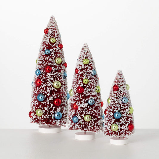 Bottle Brush Bauble Trees