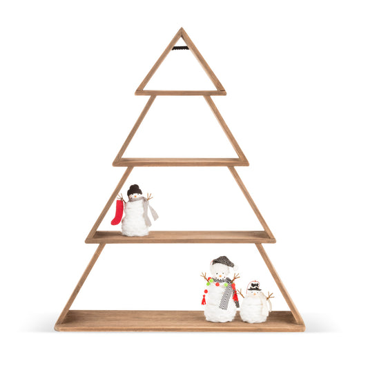 Wooden Christmas Tree Shelf